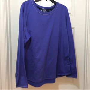 ClimateRight by CuddlDuds blue fleece LS top XXL